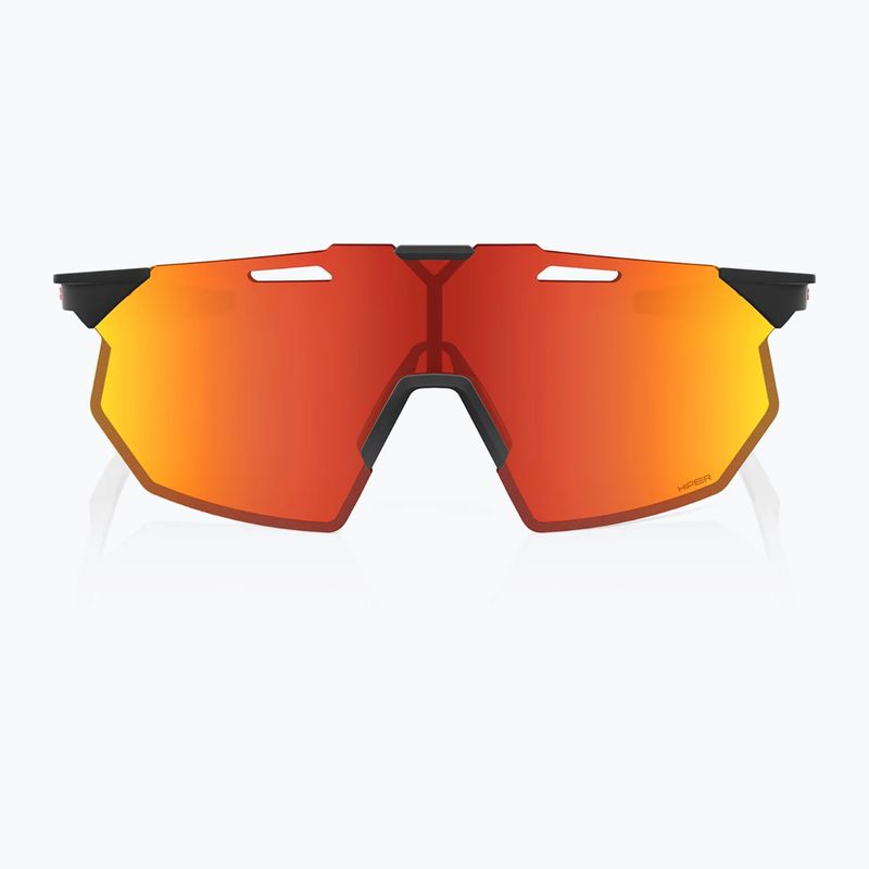Okulary przeciwsłoneczne 100% Hypercraft SQ soft tact black/hiper red multilayer mirror 2