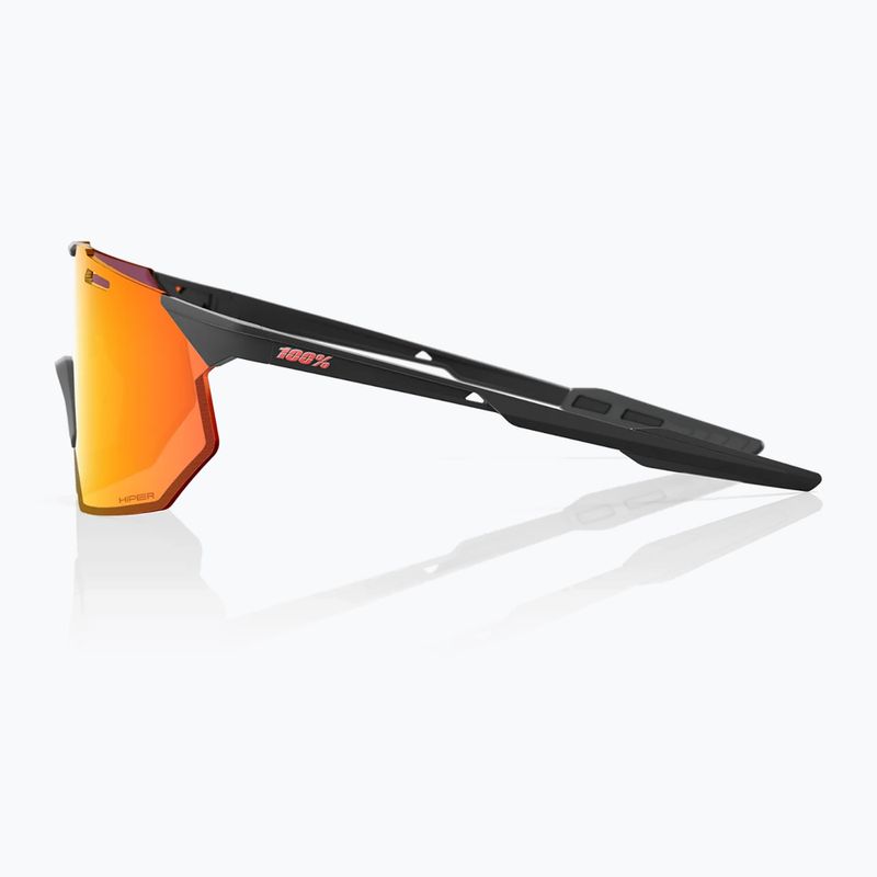 Okulary przeciwsłoneczne 100% Hypercraft SQ soft tact black/hiper red multilayer mirror 3
