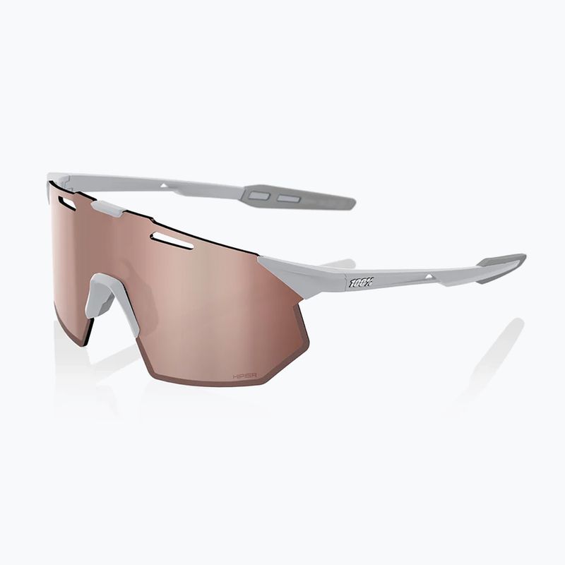 Okulary przeciwsłoneczne 100% Hypercraft SQ matte stone grey/hiper crimson silver mirror