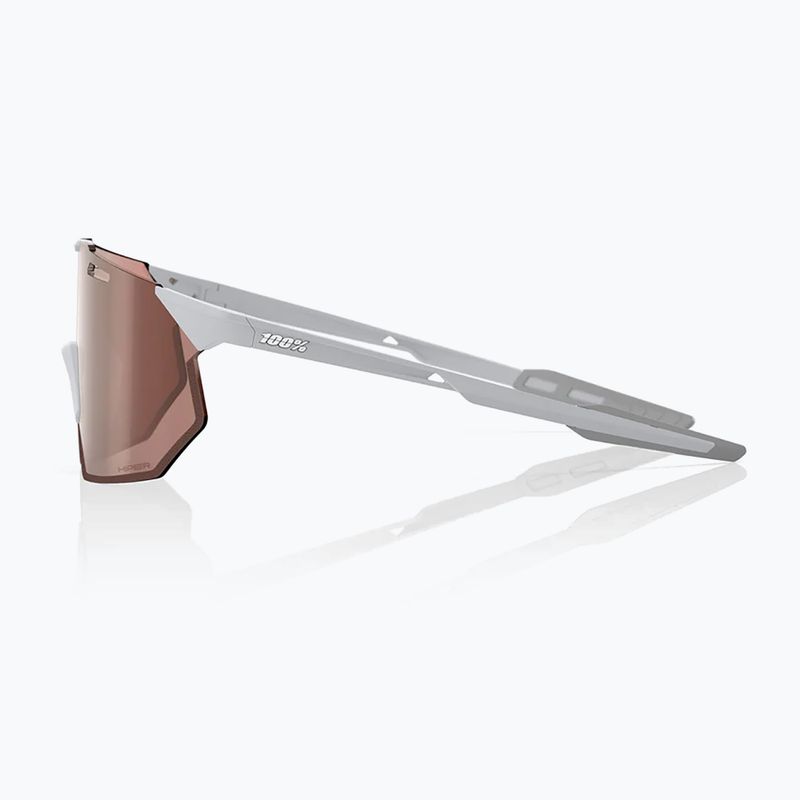 Okulary przeciwsłoneczne 100% Hypercraft SQ matte stone grey/hiper crimson silver mirror 3