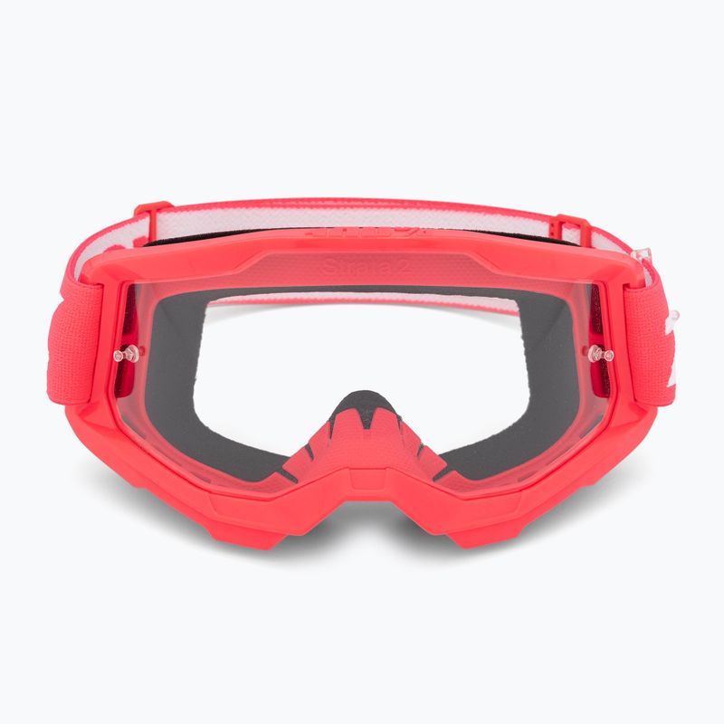 Gogle rowerowe 100% Strata 2 pink/clear 2