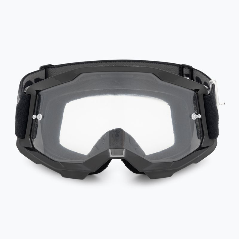 Gogle rowerowe dziecięce 100% Strata 2 Junior 50031-00007 black/clear 2