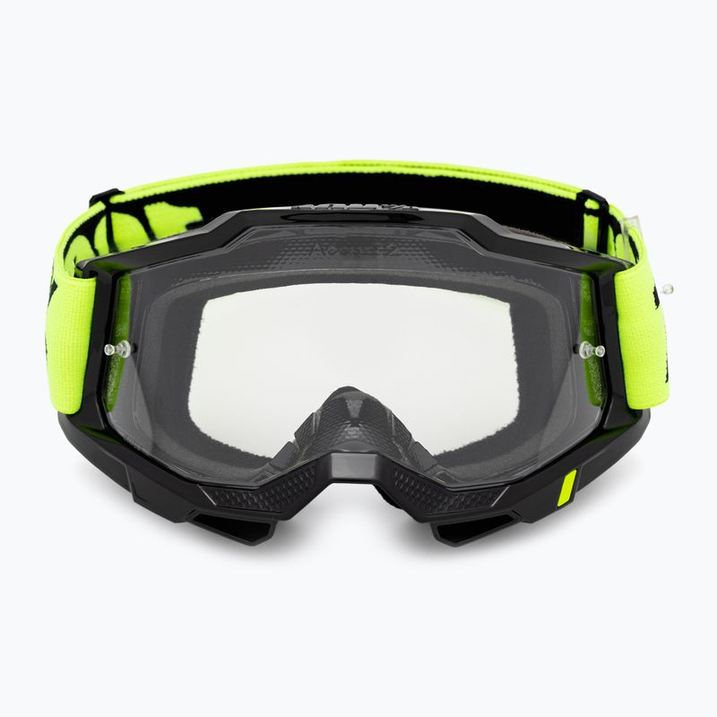 Gogle rowerowe 100% Accuri 2 neon yellow/clear 2