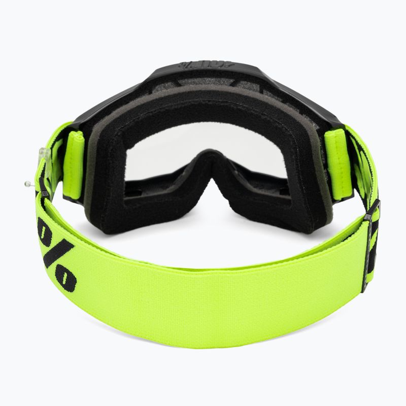 Gogle rowerowe 100% Accuri 2 neon yellow/clear 3