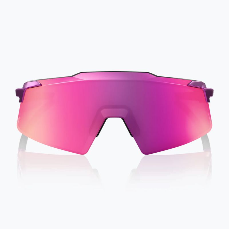 Okulary przeciwsłoneczne 100% Aerocraft gloss purple chrome/purple mirror 4