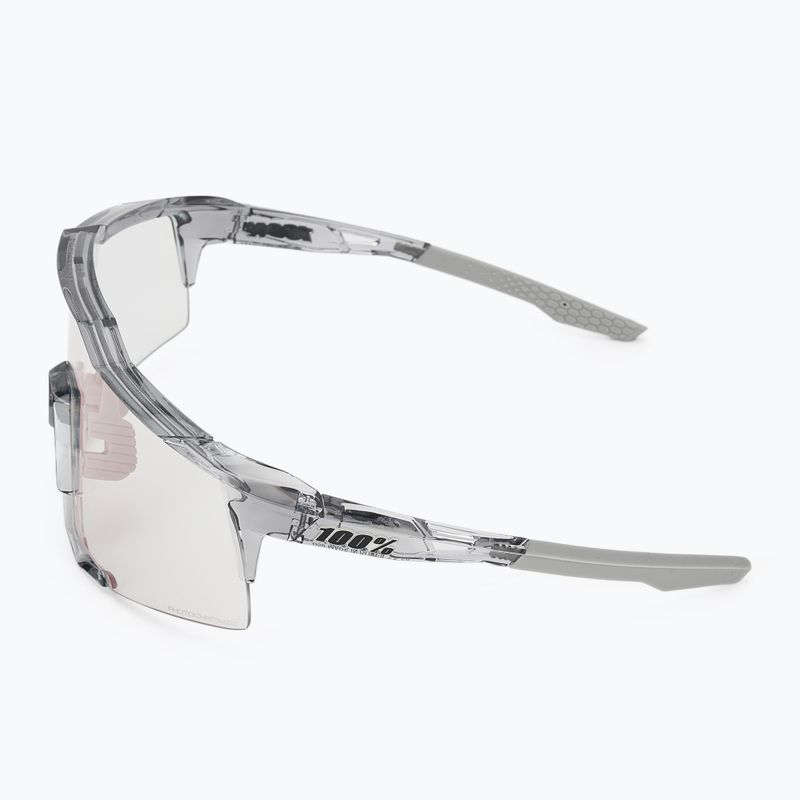 Okulary przeciwsłoneczne 100% Speedcraft polished translucent grey/rose gold mirror photochrom 4