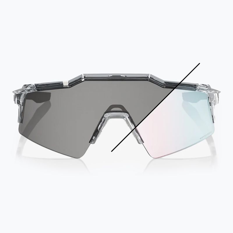Okulary przeciwsłoneczne 100% Speedcraft SL polished translucent grey/rose gold mirr photochr 8
