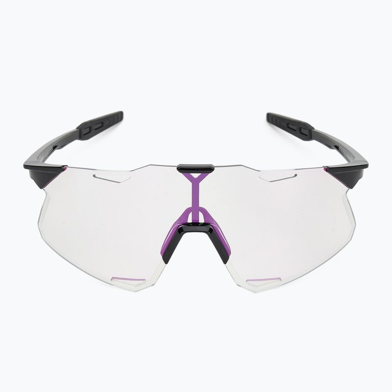 Okulary przeciwsłoneczne 100% Hypercraft gloss black/photochromic purple mirror 3