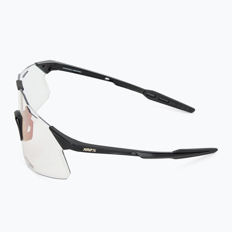 Okulary przeciwsłoneczne 100% Hypercraft gloss black/photochromic purple mirror 4
