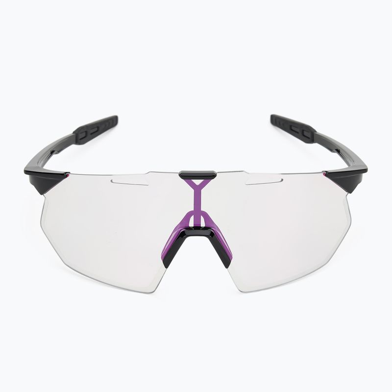 Okulary przeciwsłoneczne 100% Hypercraft SQ gloss black/photochromic purple mirror 3