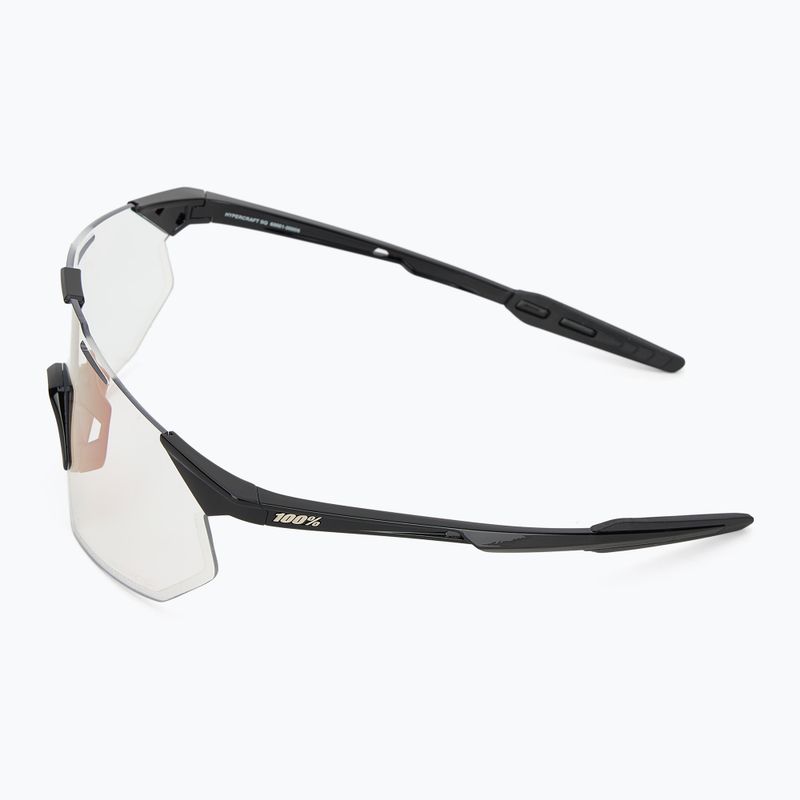 Okulary przeciwsłoneczne 100% Hypercraft SQ gloss black/photochromic purple mirror 4