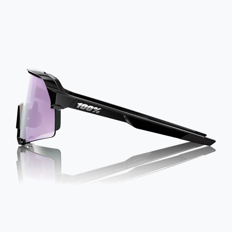 Okulary przeciwsłoneczne 100% S3 polished black/hiper polarized lavender mirror 3