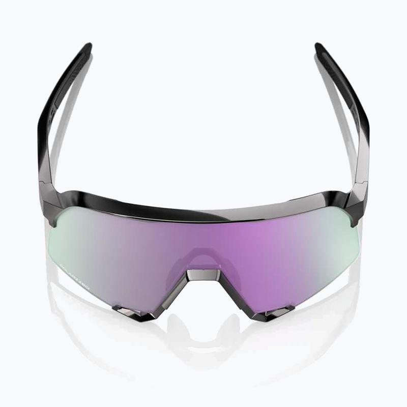 Okulary przeciwsłoneczne 100% S3 polished black/hiper polarized lavender mirror 4