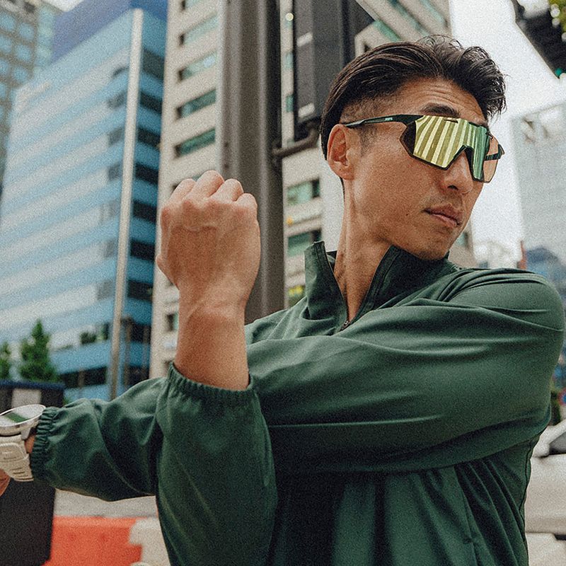 Okulary przeciwsłoneczne 100% Hypercraft SQ matte juniper/hiper mint mirror 4