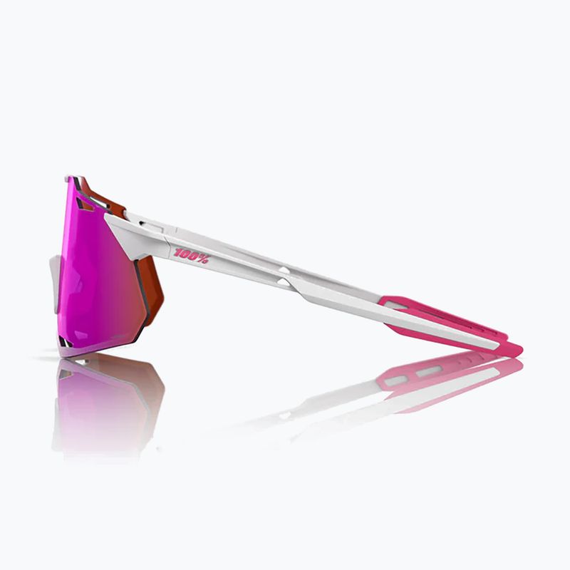 Okulary przeciwsłoneczne 100% Hypercraft XS matte white/pink/hiper vital pink mirror 2