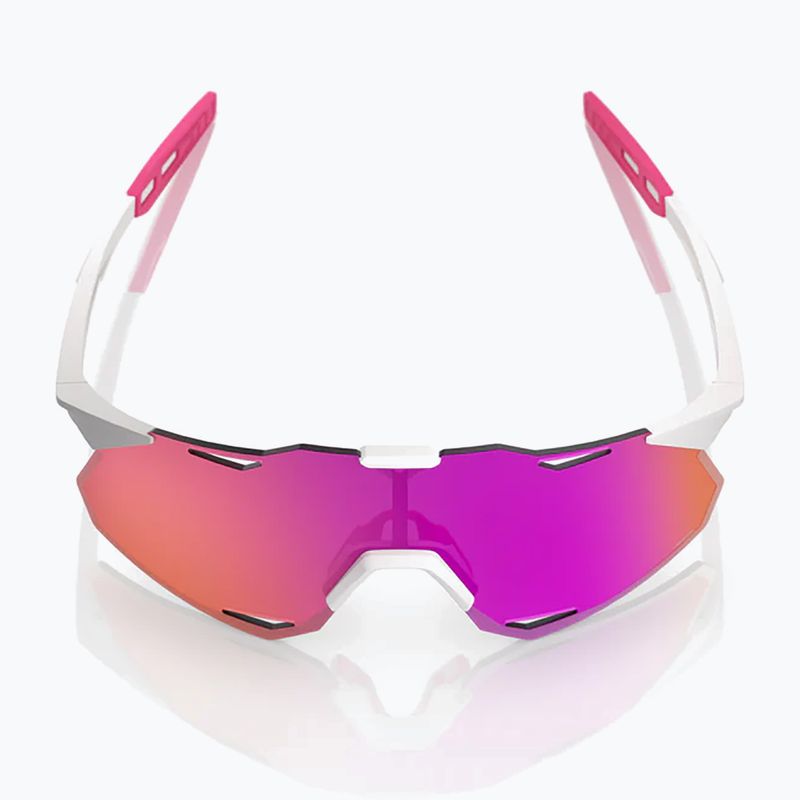 Okulary przeciwsłoneczne 100% Hypercraft XS matte white/pink/hiper vital pink mirror 3