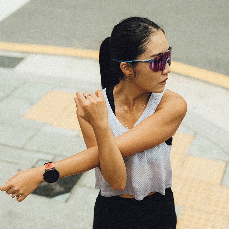 Okulary przeciwsłoneczne 100% Hypercraft SQ satin storm metallic/purple mirror 5