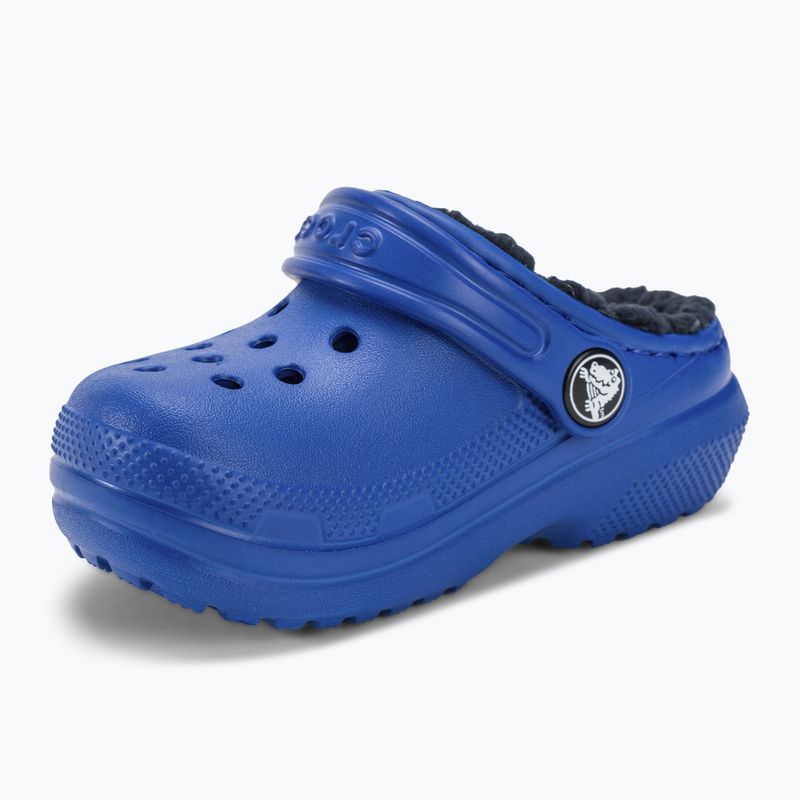 Klapki dziecięce Crocs Classic Lined Clog Toddler blue bolt 8