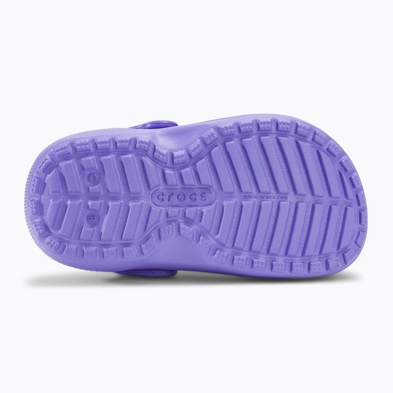 Klapki dziecięce Crocs Classic Lined Clog Toddler digital violet 5