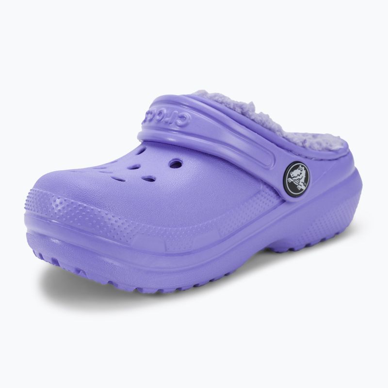 Klapki dziecięce Crocs Classic Lined Clog Toddler digital violet 8