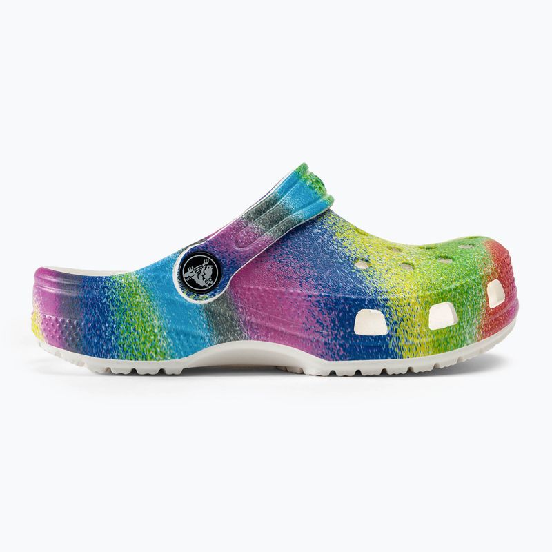 Klapki dziecięce Crocs Classic Spray Dye white/multi 3