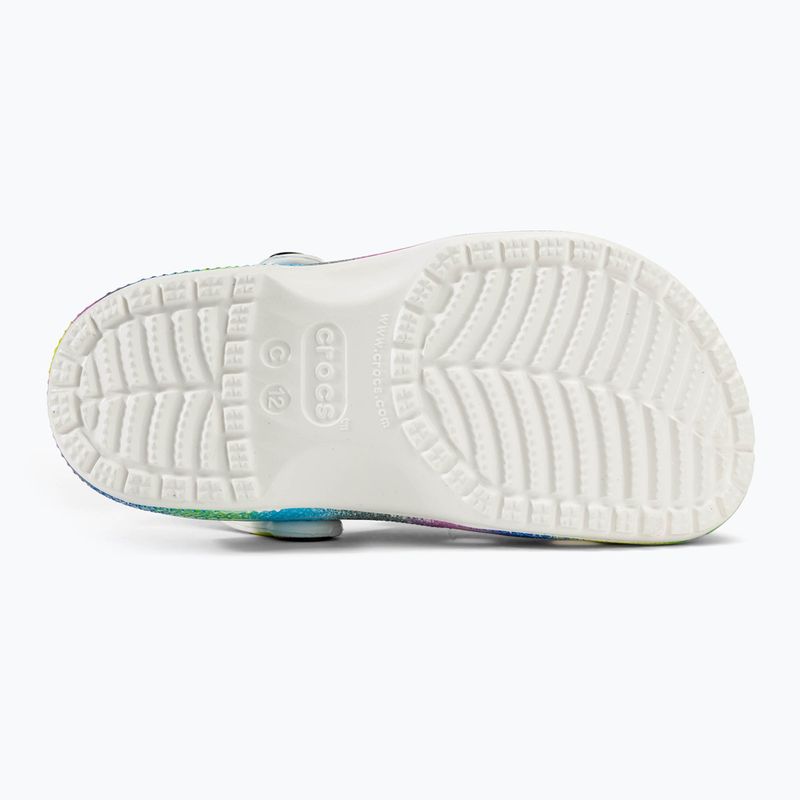 Klapki dziecięce Crocs Classic Spray Dye white/multi 5