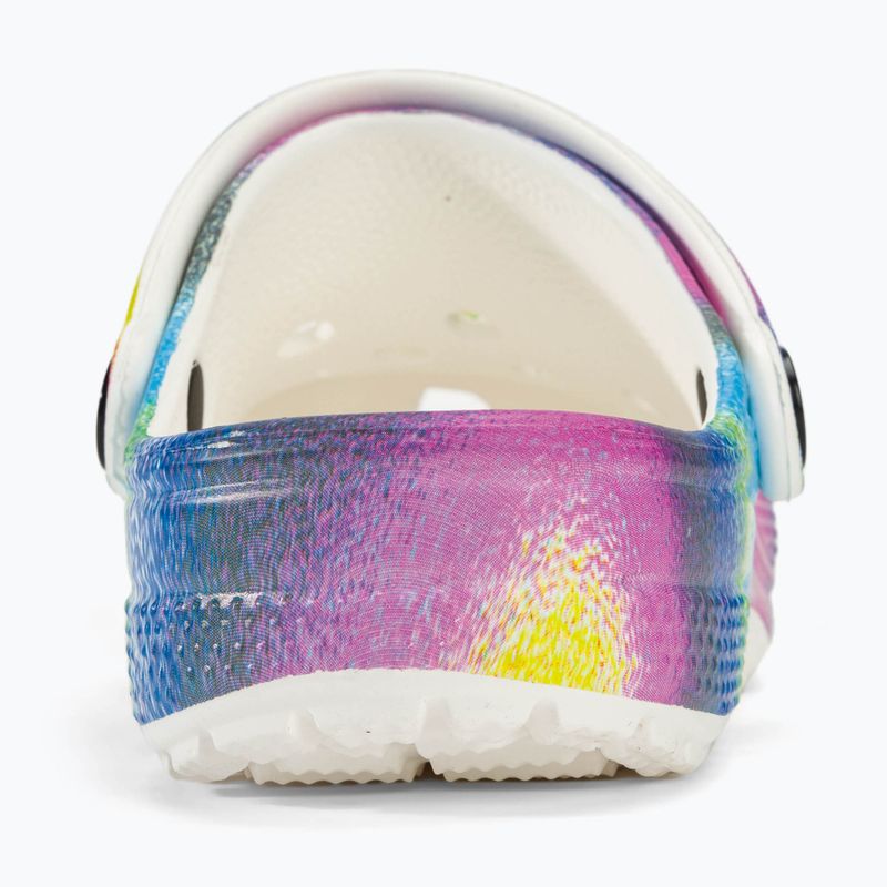 Klapki dziecięce Crocs Classic Spray Dye white/multi 7
