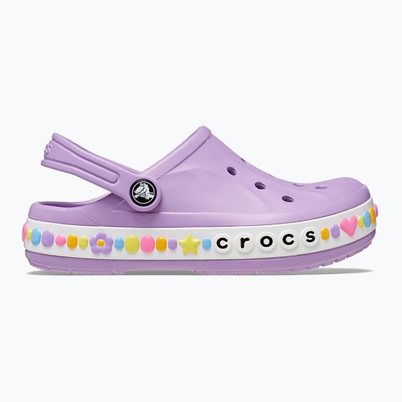 Klapki dziecięce Crocs Bayaband Charm Band Clogs orchid 10