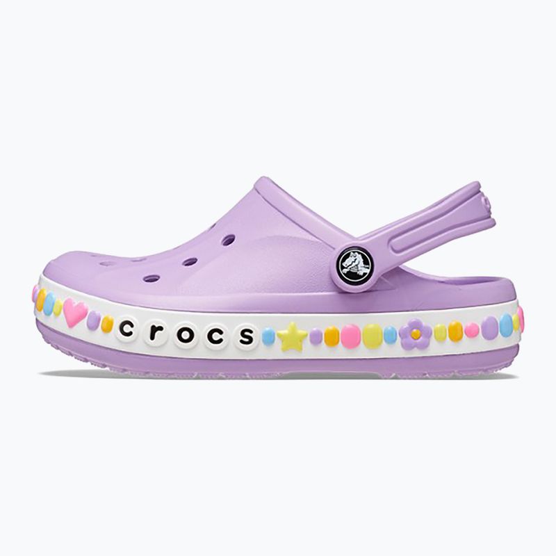 Klapki dziecięce Crocs Bayaband Charm Band Clogs orchid 11