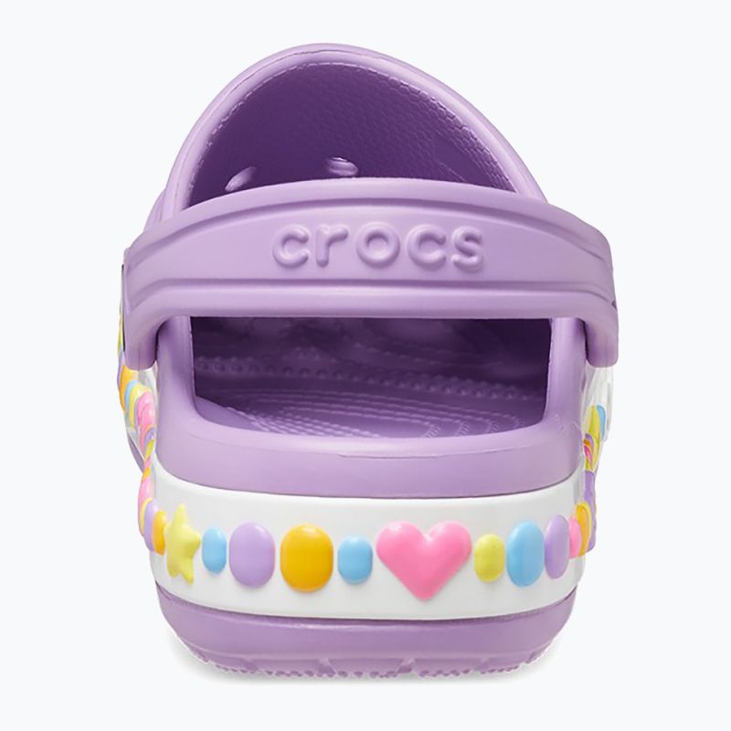 Klapki dziecięce Crocs Bayaband Charm Band Clogs orchid 12