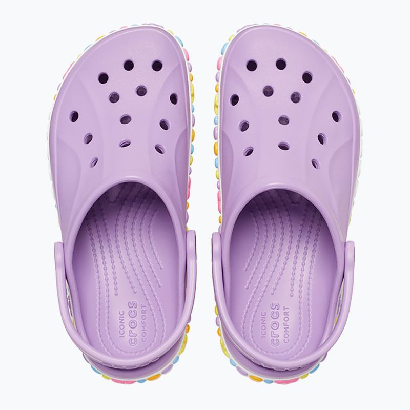 Klapki dziecięce Crocs Bayaband Charm Band Clogs orchid 13