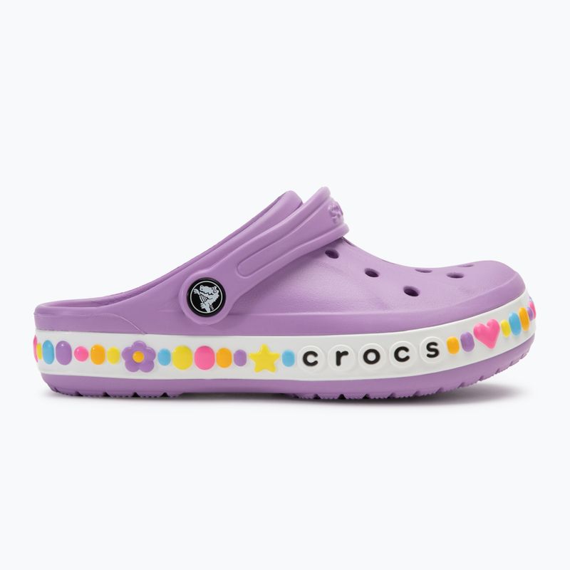 Klapki dziecięce Crocs Bayaband Charm Band Clogs orchid 3