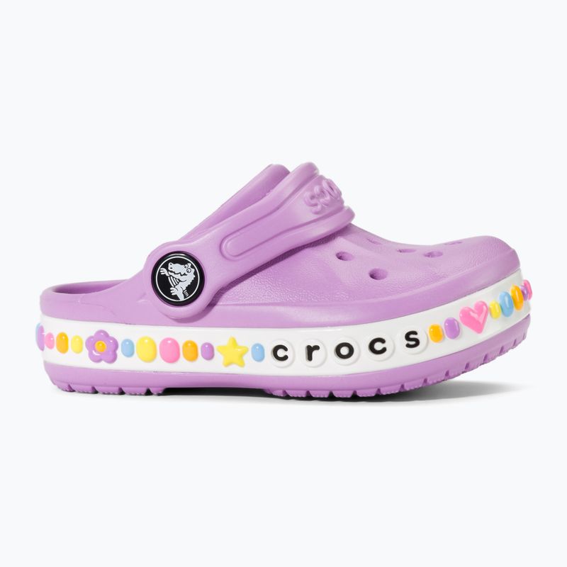 Klapki dziecięce Crocs Bayaband Charm Band Clog Toddler orchid 3