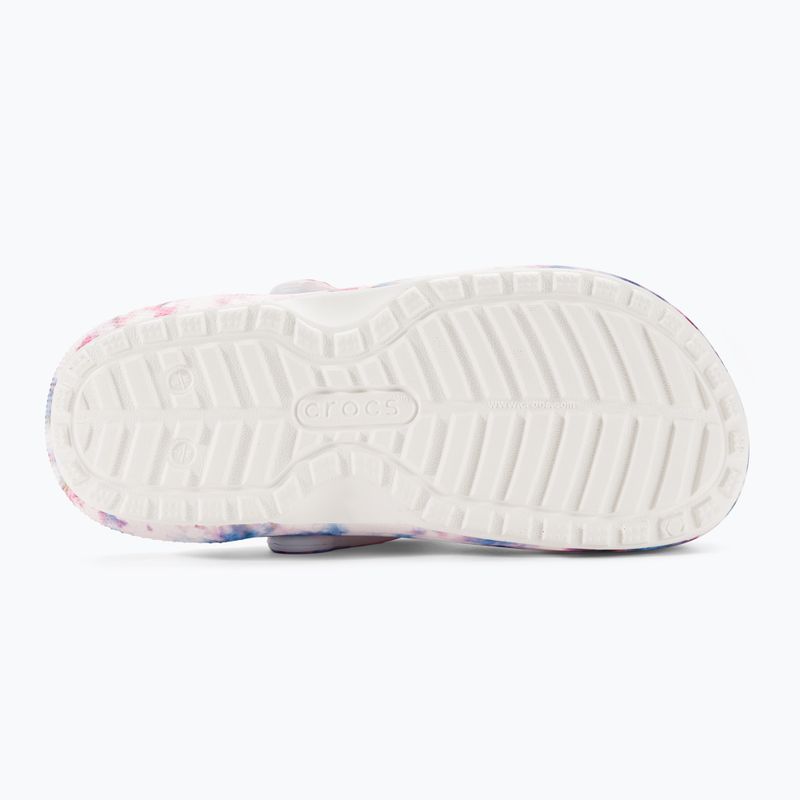 Klapki damskie Crocs Classic Lined Tie Dye Clog bordeaux/multi 6