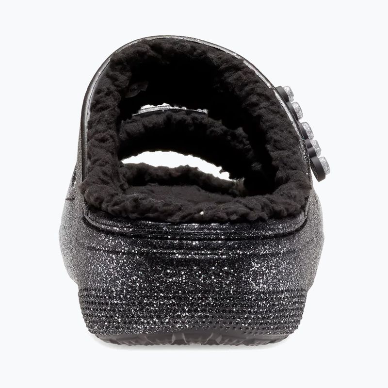 Klapki Crocs Classic Cozzzy Glitter Sandal black/silver 4