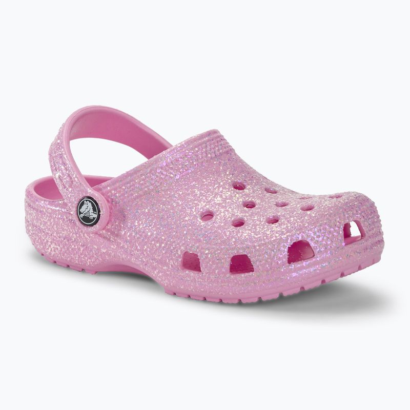 Klapki dziecięce Crocs Classic Glitter Clog Kids flamingo 2