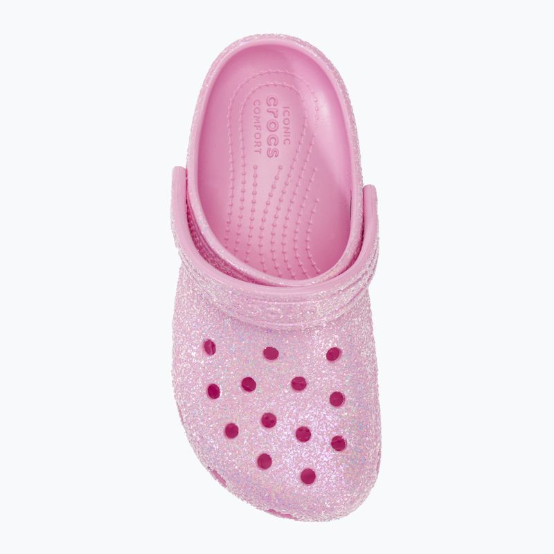 Klapki dziecięce Crocs Classic Glitter Clog Kids flamingo 6