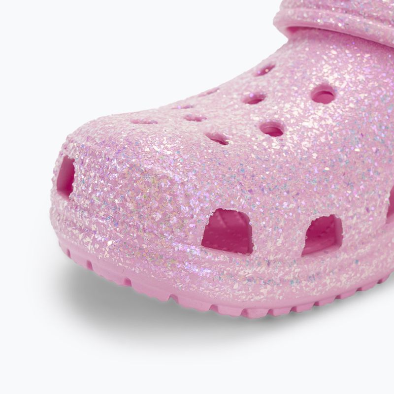 Klapki dziecięce Crocs Classic Glitter Clog Kids flamingo 8