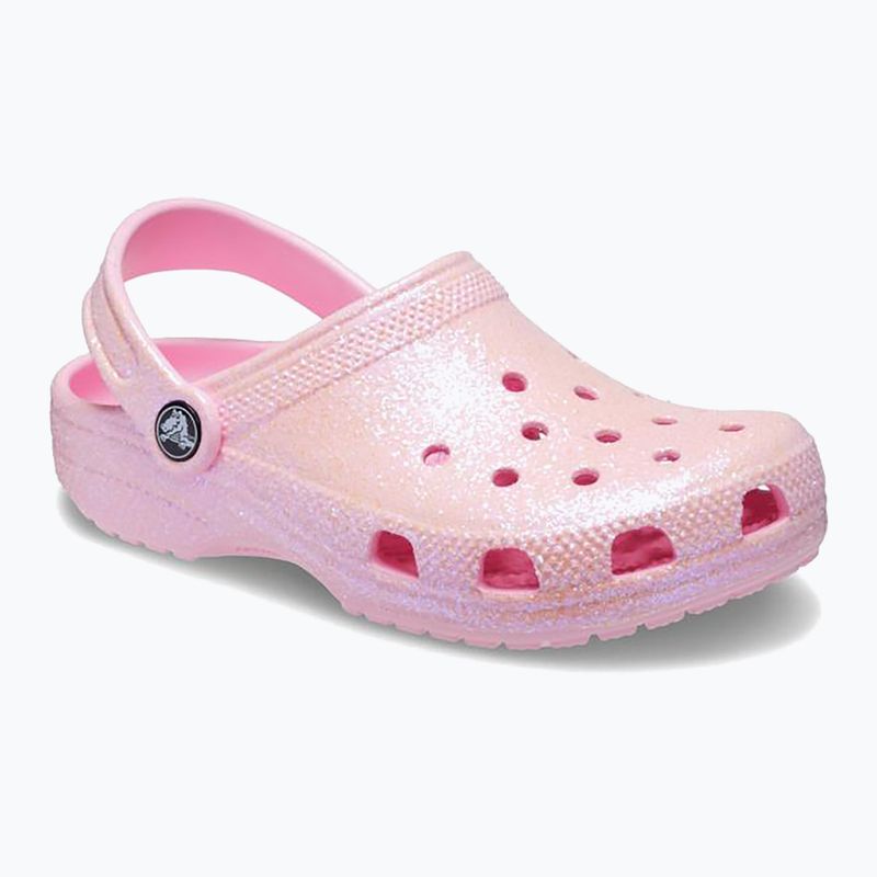 Klapki dziecięce Crocs Classic Glitter Clog Kids flamingo 9