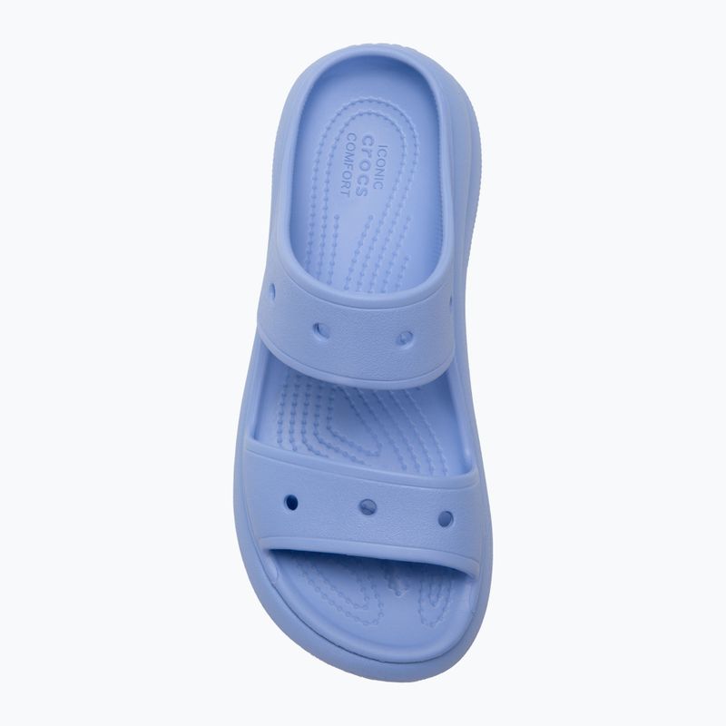 Klapki damskie Crocs Classic Crush Sandal moon jelly 5