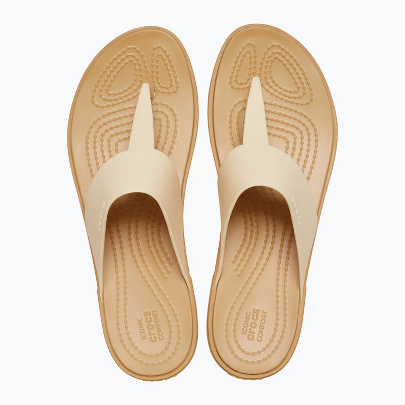 Japonki Crocs Tulum Flip vanilla 12