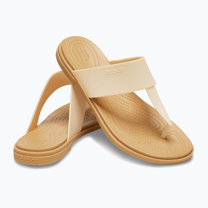 Japonki Crocs Tulum Flip vanilla 13