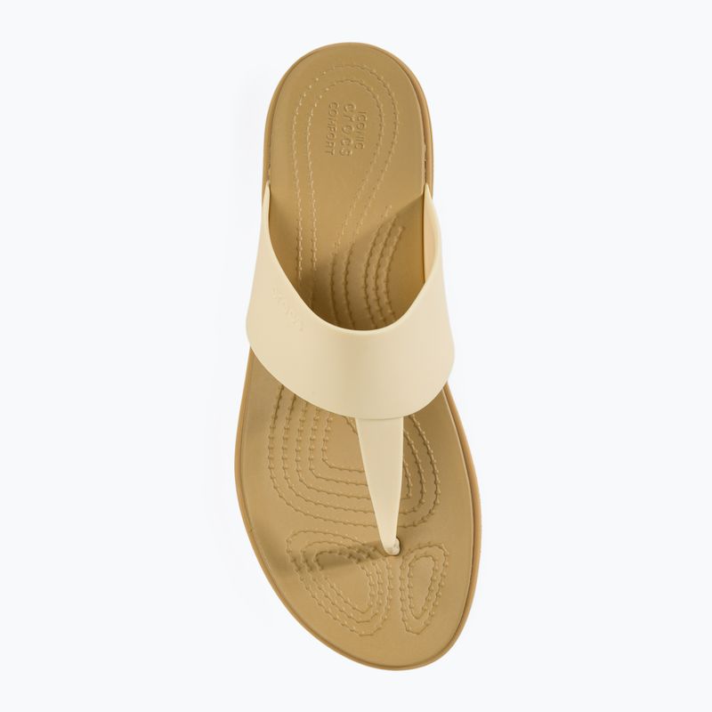 Japonki Crocs Tulum Flip vanilla 5