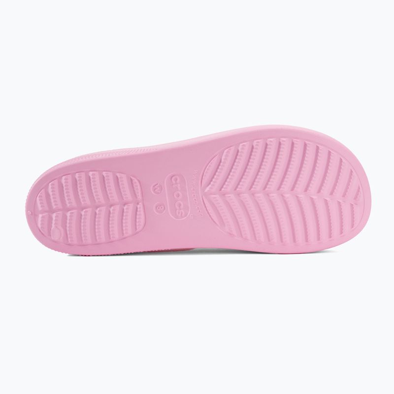 Klapki damskie Crocs Classic Platform flamingo 4