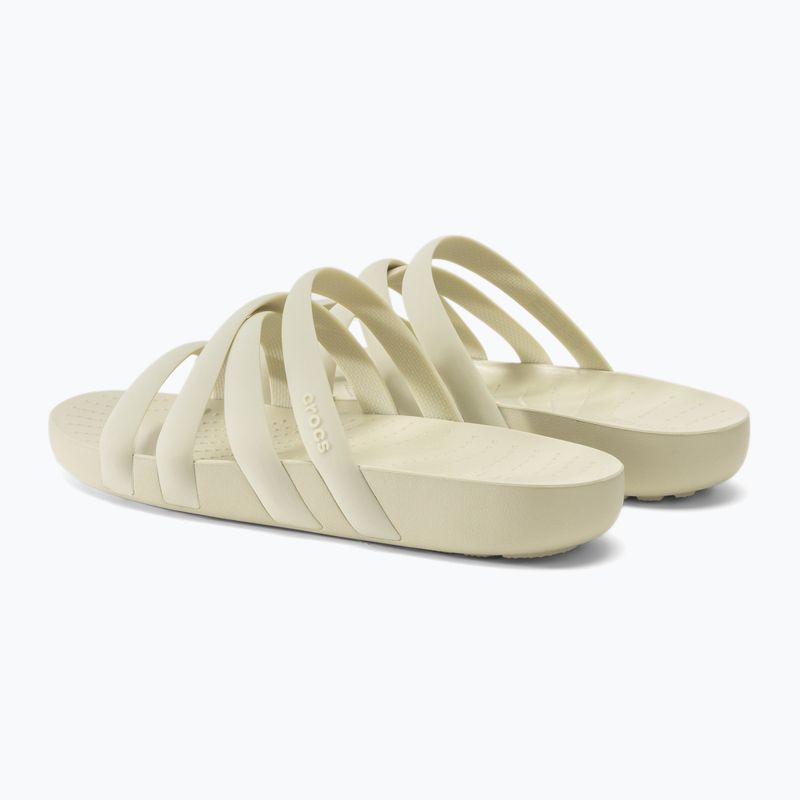 Klapki damskie Crocs Splash Strappy Sandal bone 3