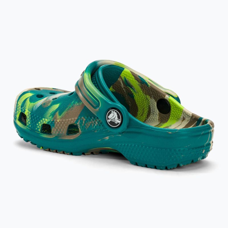 Klapki dziecięce Crocs Classic Marbled Clog Toddler limeade/multi 4