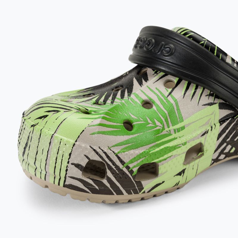 Klapki juniorskie Crocs Baya Seasonal Printed Clog cobblestone/tropical 8