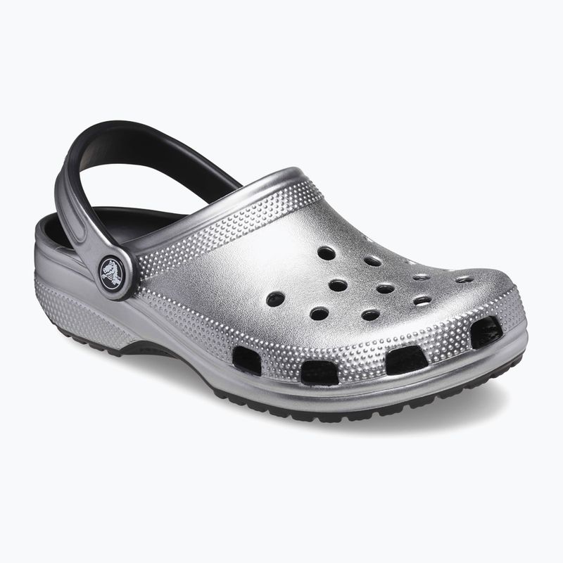 Klapki Crocs Classic silver/metallic 9