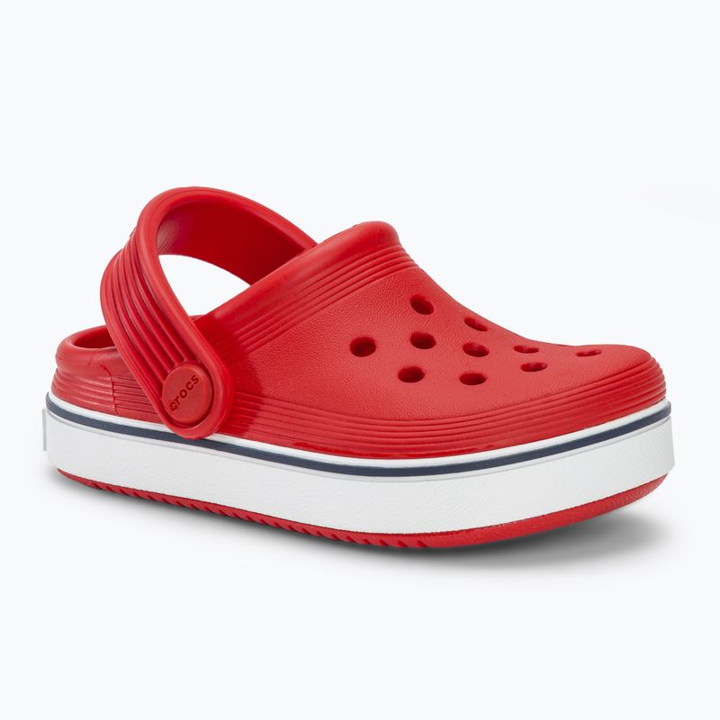 Klapki dziecięce Crocs Crocband Clog T flame 2