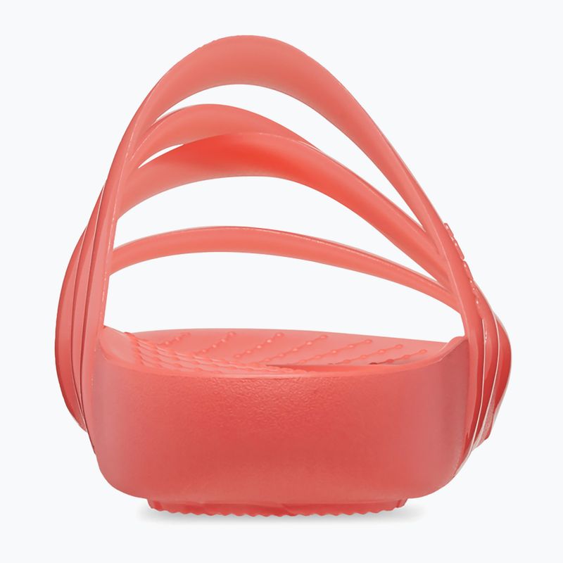 Klapki damskie Crocs Splash Glossy Strappy neon watermelon 10
